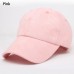  Plain Washed Cap Style Cotton Adjustable Baseball Cap Blank Solid Hat  eb-32819516